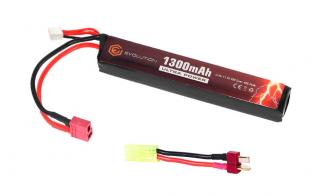 Evolution Li-Po Battery 11.1V 1300mAh Ultra Power 20-40C T-Deans with Tamiya Adapter by Evolution Airsoft